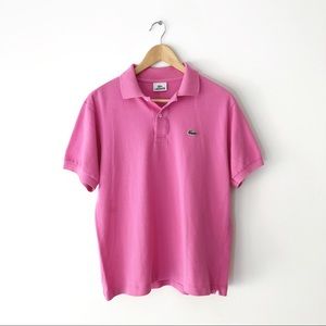 Pink Lacoste Polo Shirt
